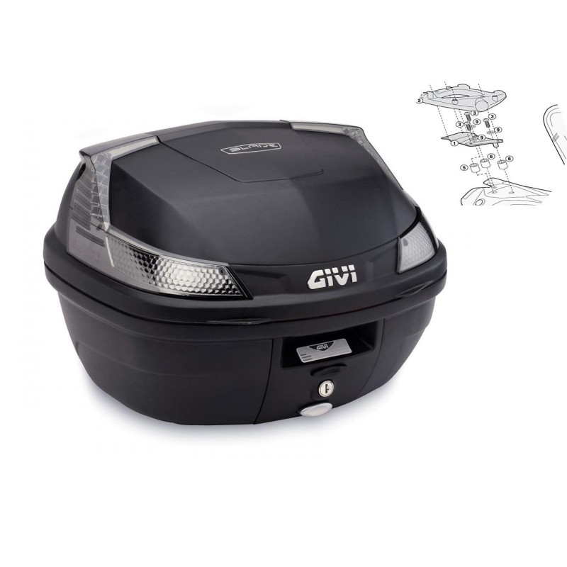 SYM Maxsym 400 600 2011-2020, centralny, Givi B37NT