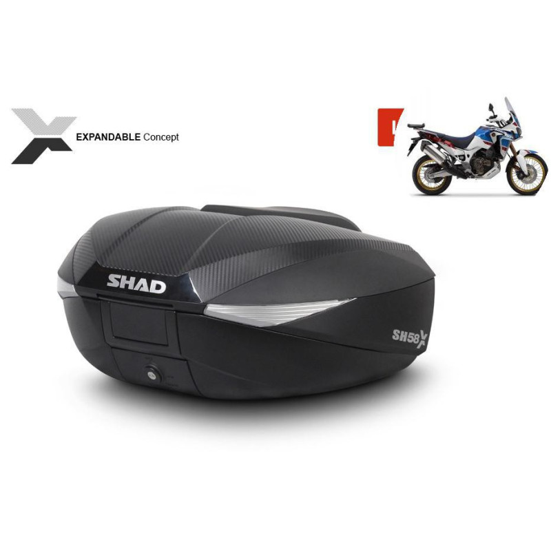 Honda CRF 1000 L Africa Twin Adventure Sports 2018-2019, centralny, SHAD SH58X