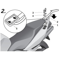 Stelaż SHAD pod kufer centralny do Honda VFR 800 [12-13]