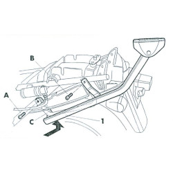 Stelaż SHAD pod kufer centralny do Suzuki GSX 750 F [98-02]