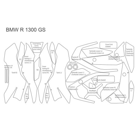 Folia ochronna Wunderlich do BMW R 1300 GS
