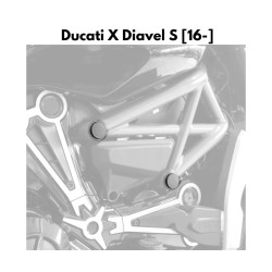 Zaślepki ramy Pyramid do Ducati X Diavel S [16-]