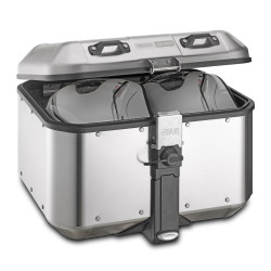 Kufer GIVI DLM46 TREKKER DOLOMITI (aluminiowy-srebrny, 46 litrów)