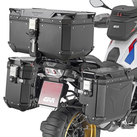 Kufry Givi Trekker Outback EVO OBKE3733B (boczne pod stelaże podcięte, ) Czarne