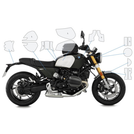Zestaw folii ochronnych Wunderlich BMW R12 nineT [23-]