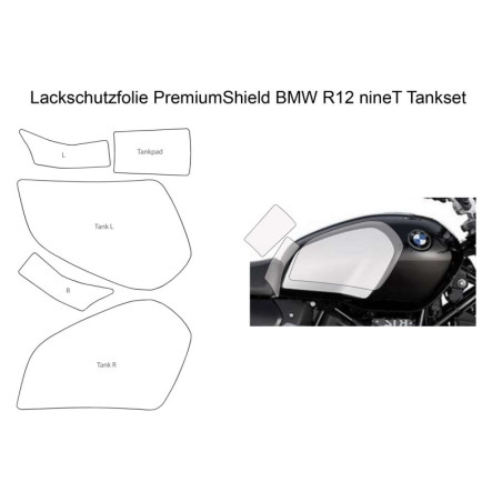 Zestaw folii ochronnych na bak Wunderlich BMW R12 nineT [23-]