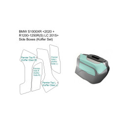 Zestaw folii ochronnych Wunderlich na kufry boczne BMW S1000XR [-20]/R1200R [15-]
