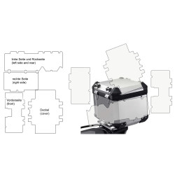 Folia ochronna Wunderlich na kufer centralny BMW Alu