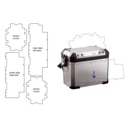 Folia ochronna Wunderlich na kufry boczne BMW Alu