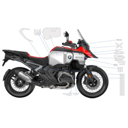 Folia ochronna Wunderlich do BMW R1300GS Adventure Racing Red + Option 719