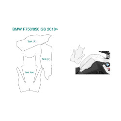 Folia ochronna zbiornika Wunderlich do BMW F750GS / F850GS / F800GS [23-]