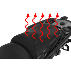 Fotel pasażera Wunderlich AKTIVKOMFORT z podgrzewaniem  R 1300 GS - Queens-Edition - standard - czarny