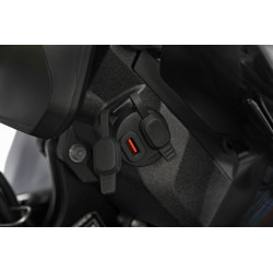 Wunderlich USB podwójne gniazdo USB/USB-C z montażem gniazda R 1300 GS - czarne