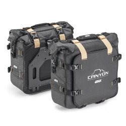 GIVI SAKWY WODOSZCZELNE OFF-ROAD / ENDURO (2X25LT) WPINANE W STELAŻ PL, ZAPINANE NA KLUCZ (MOCOWANIE TYPU MONOKEY) MODEL CANYON