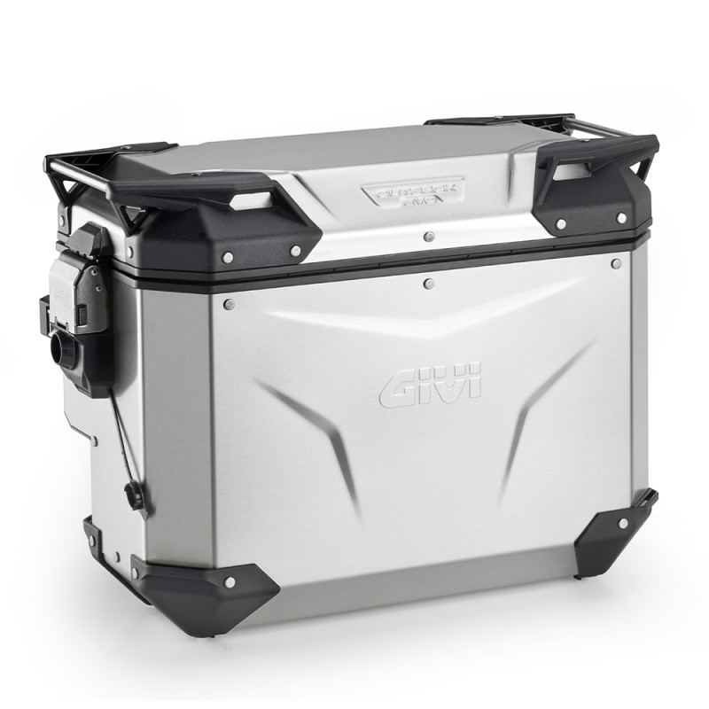 GIVI KUFER BOCZNY TREKKER OUTBACK EVO SMART ANODYZOWANY (PRAWY WCIĘTY) (40LT) - (WKŁADKĘ SLR... NALEŻY DOKUPIĆ DODATKOWO)