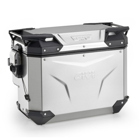 GIVI KUFER BOCZNY TREKKER OUTBACK EVO SMART ANODYZOWANY (PRAWY WCIĘTY) (40LT) - (WKŁADKĘ SLR... NALEŻY DOKUPIĆ DODATKOWO)