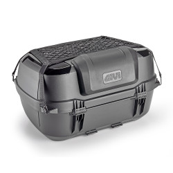 GIVI KUFER CENTRALNY B45+ MONOLOCK (45LT) Z SIATKĄ, WYŚCIÓŁKĄ I OPARCIEM (ZAWIERA PLASTIKOWĄ PŁYTĘ)