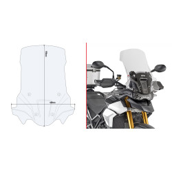 GIVI SZYBA PRZEŹROCZYSTA 59 x 48 cm (H x W) - TRIUMPH TIGER 900 RALLY (20   21)