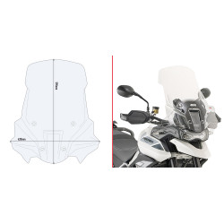 GIVI SZYBA PRZEZROCZYSTA 59 x 42 cm (H x L) - TRIUMPH TIGER 900 (20)