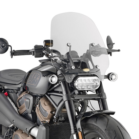 GIVI SZYBA PRZEZROCZYSTA 44 x 45 cm (H x W) - HARLEY DAVIDSON - Sportster S 1250 (21   22)