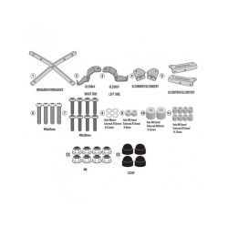GIVI STELAŻ KUFRA CENTRALNEGO MONOLOCK (BEZ PŁYTY) - SILENCE   S01 (22) / SEAT   MO 125 (22   23)