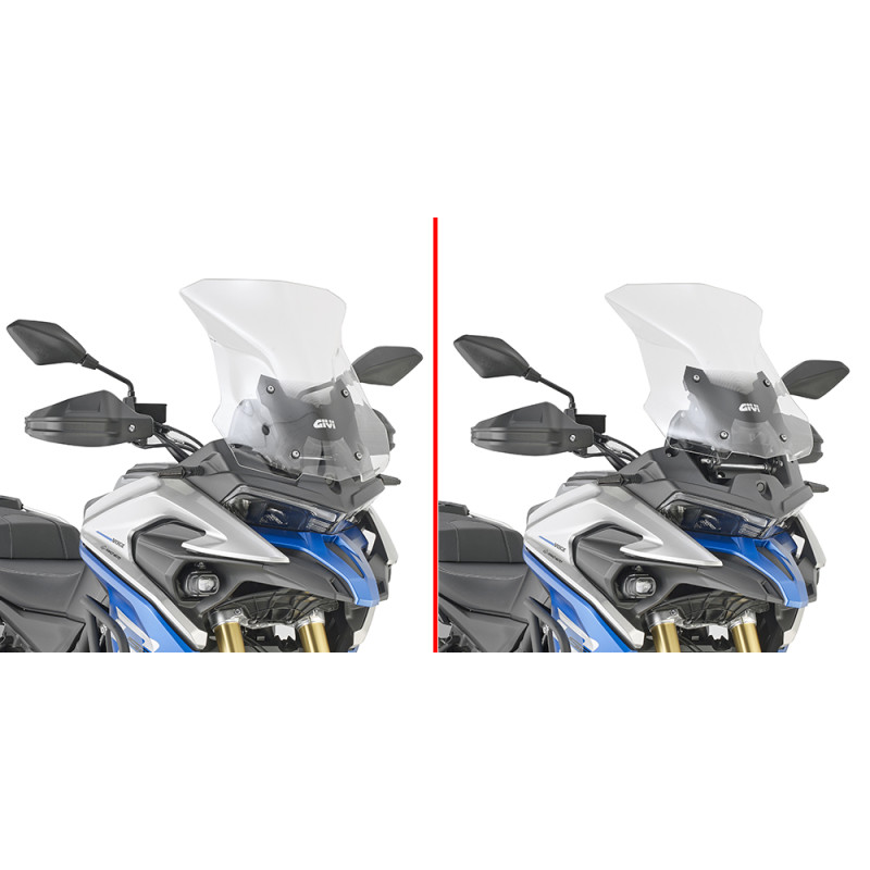 GIVI 2024 SZYBA PRZEZROCZYSTA 47 x 44 cm (H x W) - KYMCO Valico 525 DSX (23)