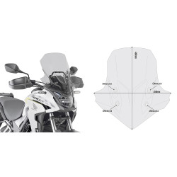 GIVI SZYBA DYMIONA 46 x 45 cm (H x W) - HONDA CB 500 X (19)