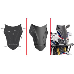 GIVI SZYBA SPORTOWA CZARNA 40 x 31 (H x W) HONDA CRF 1000L AFRICA TWIN (16 18)
