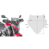 GIVI SZYBA DYMIONA 28 x 36,5 cm (H x W) /POTRZEBNY KIT A1176A - HONDA CB 500 F (19)