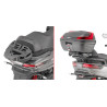 GIVI STELAŻ KUFRA CENTRALNEGO (BEZ PŁYTY) - PIAGGIO MP3 350–500 Sport / Business (18 - 19)