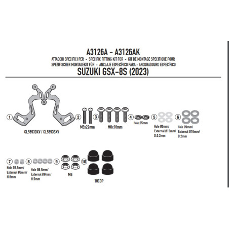 GIVI 2024 MOCOWANIE SZYBY 3122S