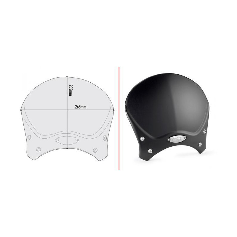 Givi 100ALB UNIWERSALNA OWIEWKA ALUMINIUM Czarna