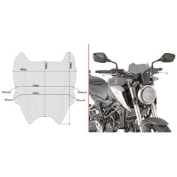 Owiewka Givi z mocowaniem do Honda CB125R [18-] - A1164