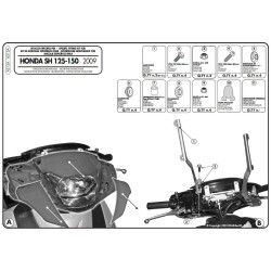 Zestaw mocujący A315A do szyb Givi 311A i 313A