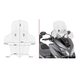 Szyba Givi Airflow AF3115 do Suzuki Burgman 400 [17-]