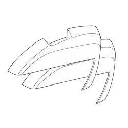 Pokrywa górna GIVI C35N do V35N / V35NT [czarna - para]