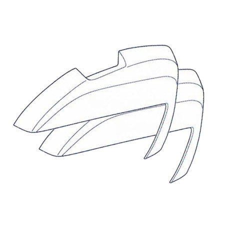 Pokrywa górna GIVI C35N do V35N / V35NT [czarna - para]