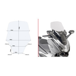 Szyba Givi D1166ST do Honda Forza 125 300 [19-]