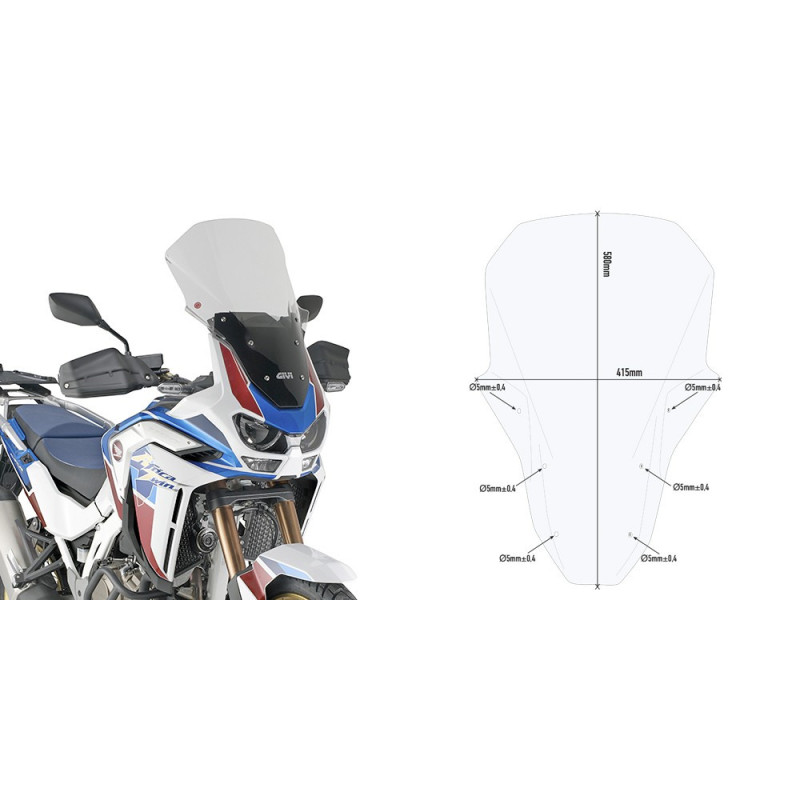 Szyba turystyczna Givi D1178ST do Honda CRF1100L Africa Twin Adventure Sport [20]