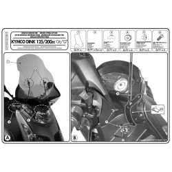 Zestaw mocujący D292KIT do szyby Givi 292DT