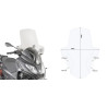 Szyba turystyczna Givi D5614ST do PIAGGIO MP3 300 HPE (19-20)