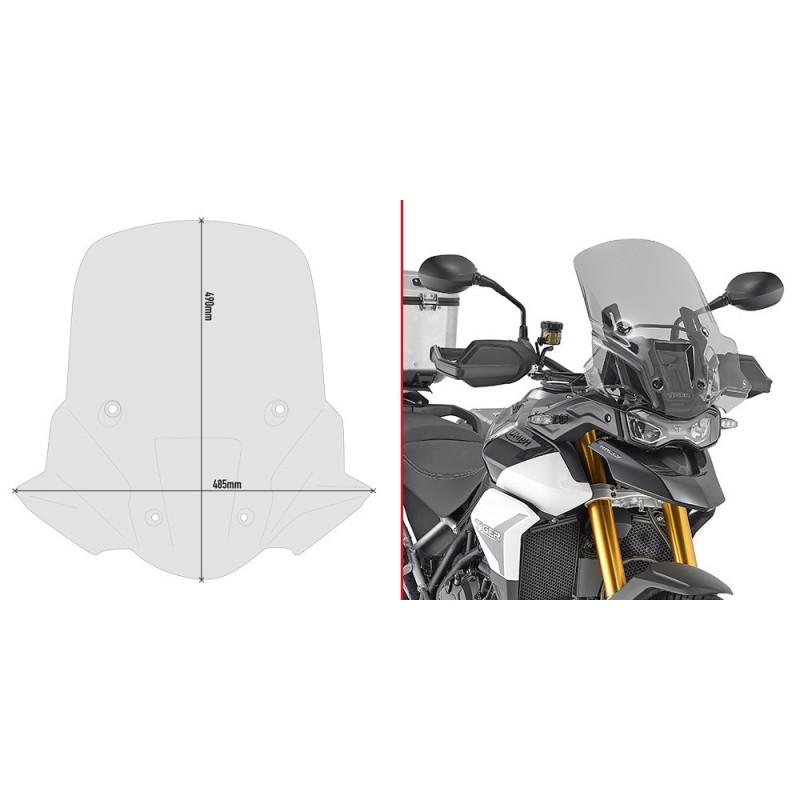 Szyba turystyczna Givi D6415S do Triumph Tiger 900 [20-]
