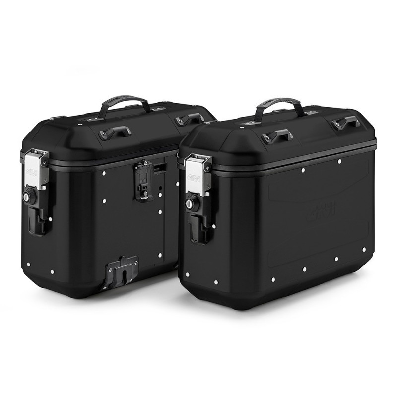 Kufry Givi DLMK36B TREKKER DOLOMITI Black Line (aluminiowe-czarne, 2x 36 litrów)